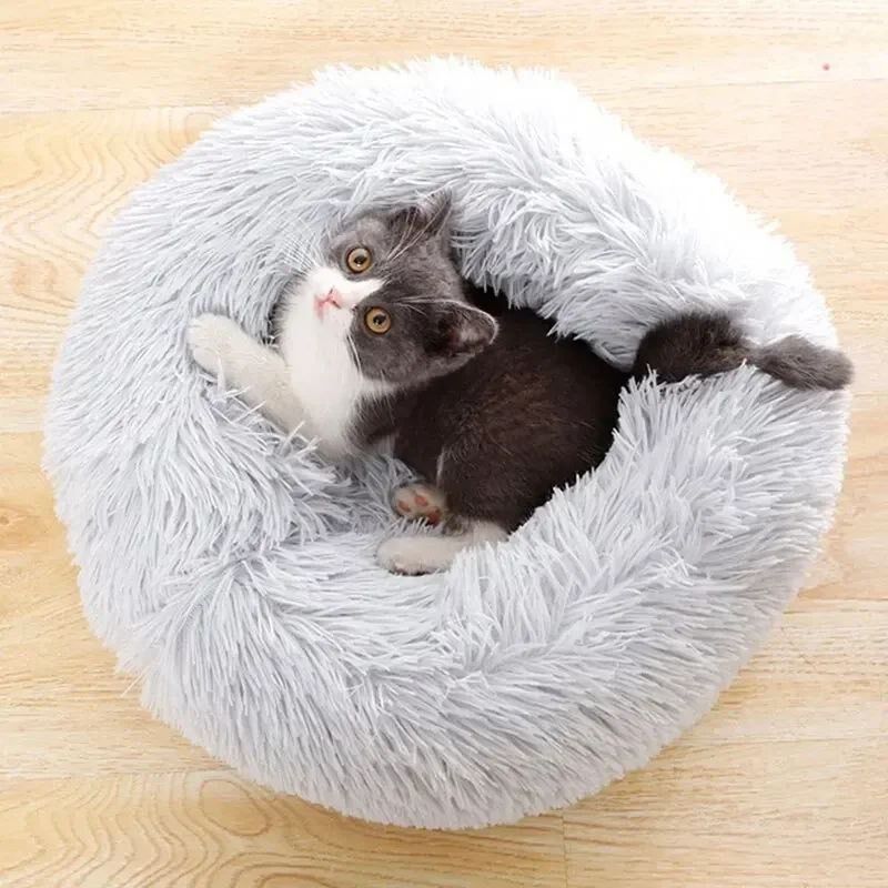Cama afelpada para gatos