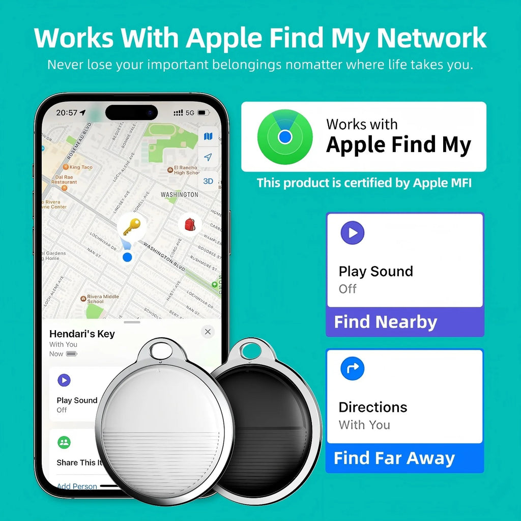 Mini GPS para mascotas (Compatible solo con iOS)